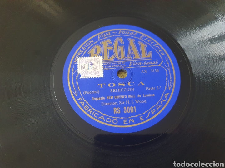 Discos de pizarra: TOSCA 78 RPM - Foto 1