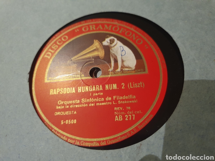 Discos de pizarra: RAPSODIA HUNGARA N&Uacute;MERO 2( LISTZ) - Foto 2