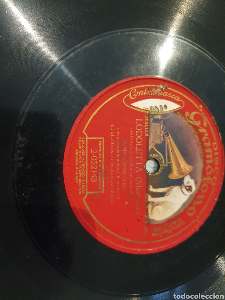Discos de pizarra: Beniaminom Gligli - Foto 1