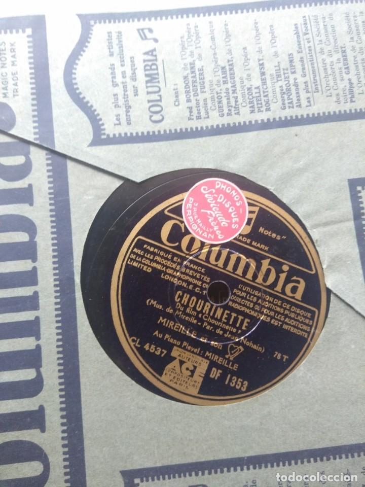 Discos de pizarra: DISCO DE PIZARRA : MIREILLE : CHOURINETTE + CE PETIT CHEMIN - Foto 1