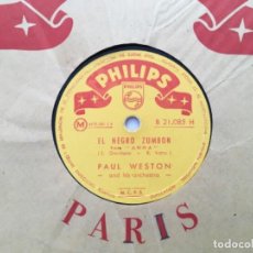 Discos de pizarra: PAUL WESTON - EL NEGRO ZUMBON / DUTCH TREAT 78 RPM - LATIN JAZZ -. Lote 205390932