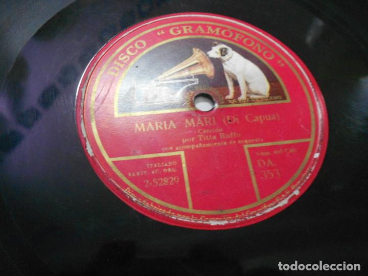 Discos de pizarra: ANTIGUO DISCO PIZARRA - MARIA MARI Y TORNA A SURRIENTO - Foto 2