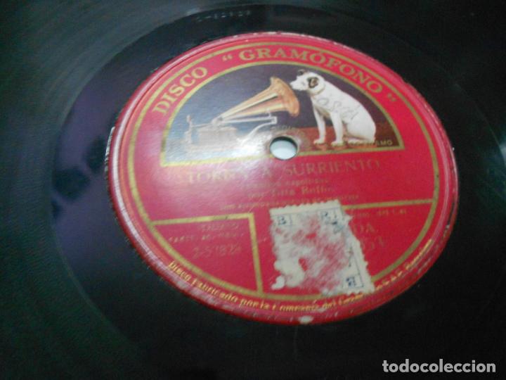 Discos de pizarra: ANTIGUO DISCO PIZARRA - MARIA MARI Y TORNA A SURRIENTO - Foto 3