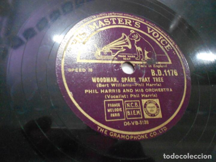 Discos de pizarra: ANTIGUO DISCO PIZARRA - PHIL HARRIS Y SU ORQUESTA - Foto 3