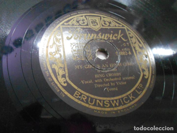 Discos de pizarra: ANTIGUO DISCO PIZARRA - BING CROSBY - Foto 2