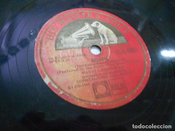 Discos de pizarra: ANTIGUO DISCO PIZARRA - MARIO LANZA - Foto 3