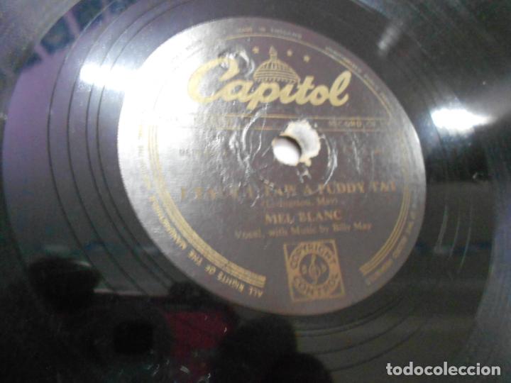 Discos de pizarra: ANTIGUO DISCO PIZARRA - MEL BLANC - Foto 2
