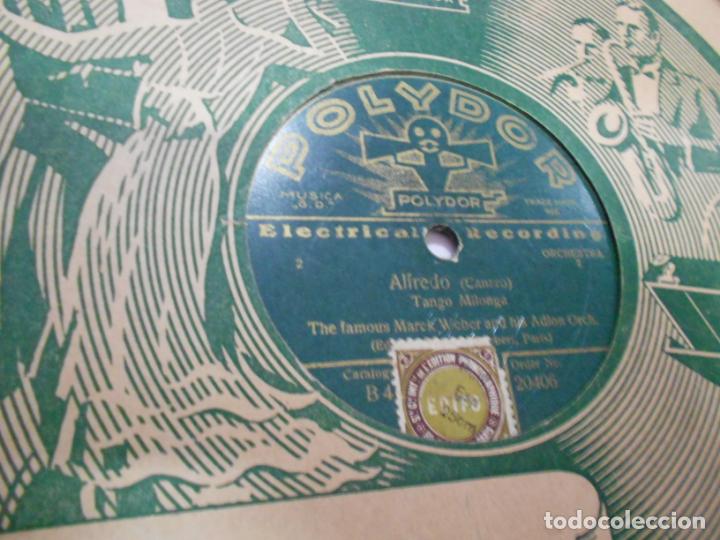Discos de pizarra: ANTIGUO DISCO PIZARRA - ORGANITO DE LA TARDE Y ALFREDO - Foto 3