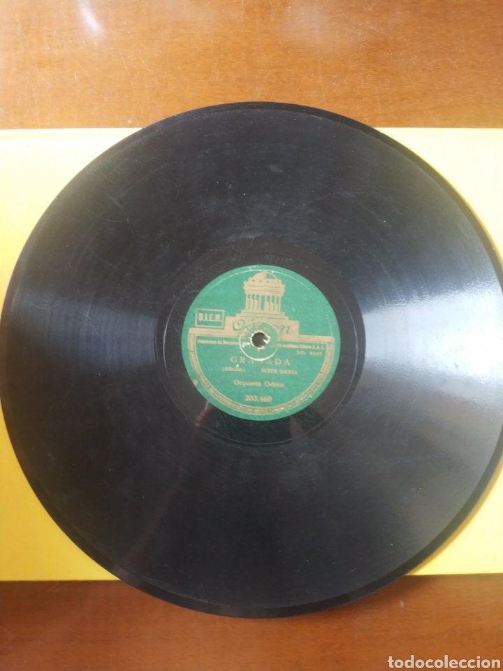 Discos de pizarra: Granada suite Iberia. C&oacute;rdoba cantos de Espa&ntilde;a. Orquesta Ode&oacute;n. - Foto 3