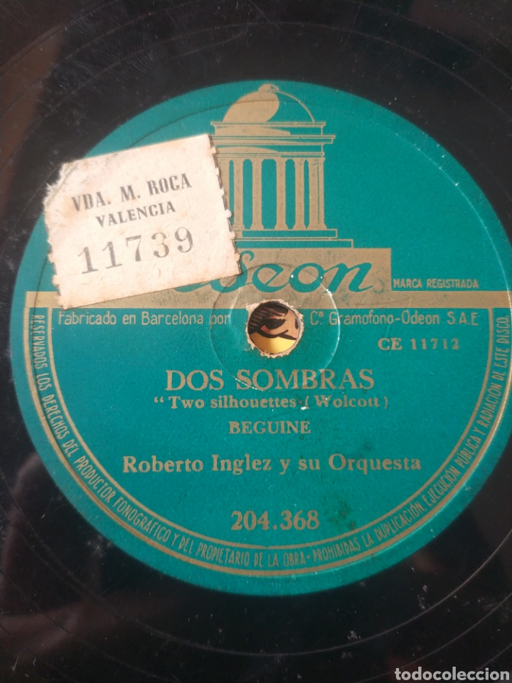 Discos de pizarra: 3 palabras. Dos sombras. - Foto 1