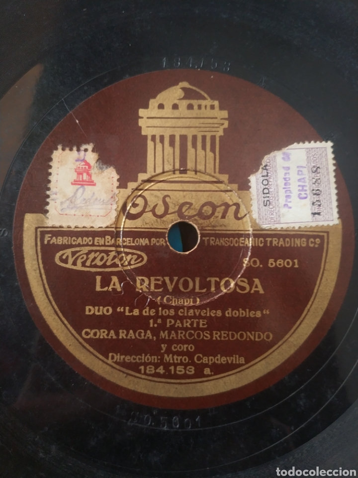 Discos de pizarra: La de los claveles dobles primera y segunda parte. - Foto 1
