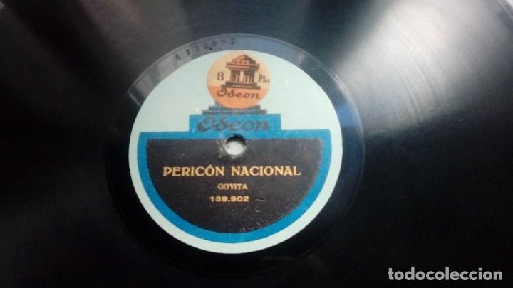 Discos de pizarra: DISCO PIZARRA PERICON NACIONAL DE GOYITA Y JAVA DE GOYITA COUPLET ODEON - Foto 3