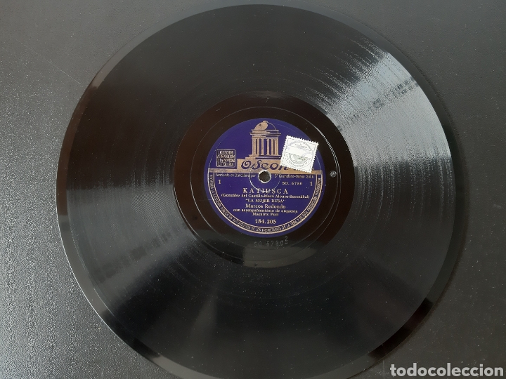 Discos de pizarra: MARCO REDONDO CON ACOMPA&Ntilde;AMIENTO DE ORQUESTA. 184.205. ODEON. - Foto 1