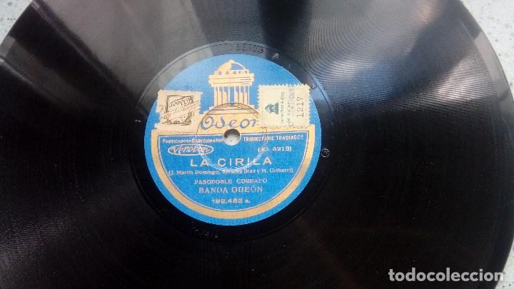 Discos de pizarra: DISCO PIZARRA LA CIRILA PASODOBLE COREANO Y CORAZON GITANO PASADOBLE BANDA ODEON - Foto 3