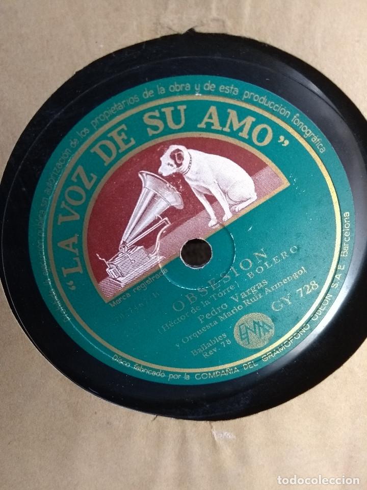 Discos de pizarra: Pedro vargas : obsesi&oacute;n - quiero quererte ( Boleros ) - Foto 1