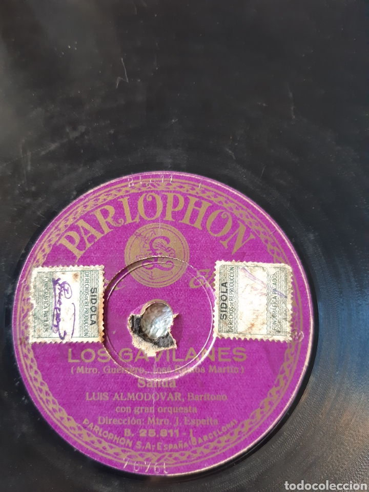Discos de pizarra: Los gavilanes sanoa y milonga Luis Almod&oacute;var - Foto 2