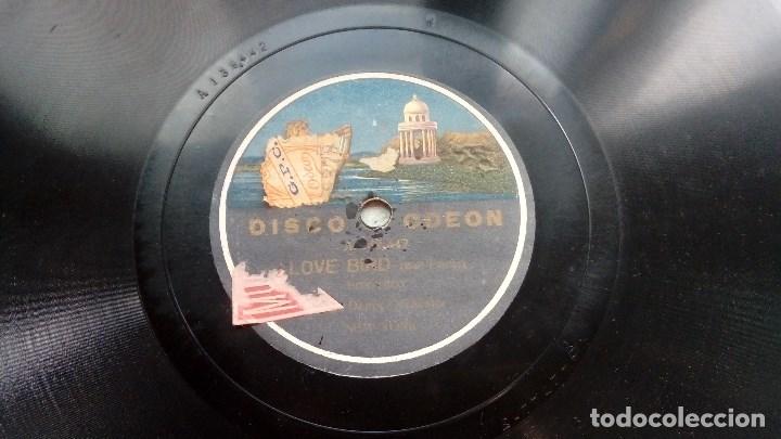Discos de pizarra: DISCO PIZARRA LOVE BIRD Y SALLY MEDLEY FOXTROP DISCO ODEON - Foto 3