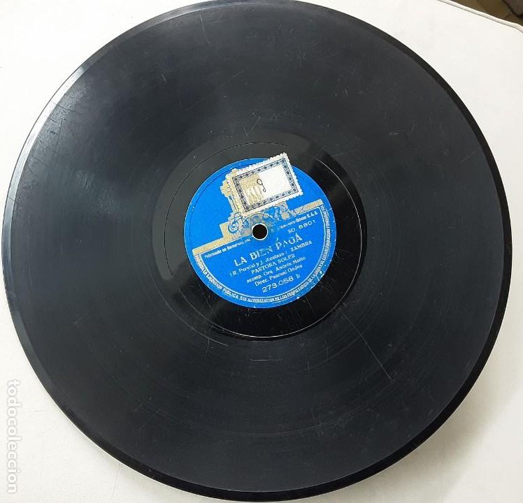 Discos de pizarra: DISCO PIZARRA, PASTORA SOLER, LA BIEN PAG&Aacute;, LA PEA - Foto 4