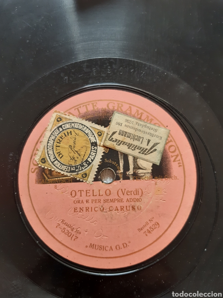 Discos de pizarra: Otello (verdi) Enrico caruso - Foto 1