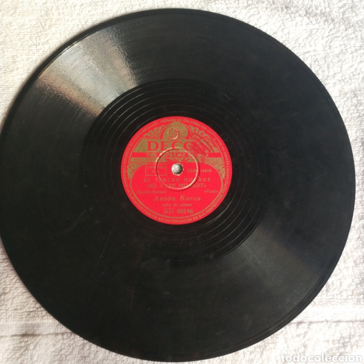 Discos de pizarra: El tercer hombre. Harry lime y el caf&eacute; Mozart - Foto 1