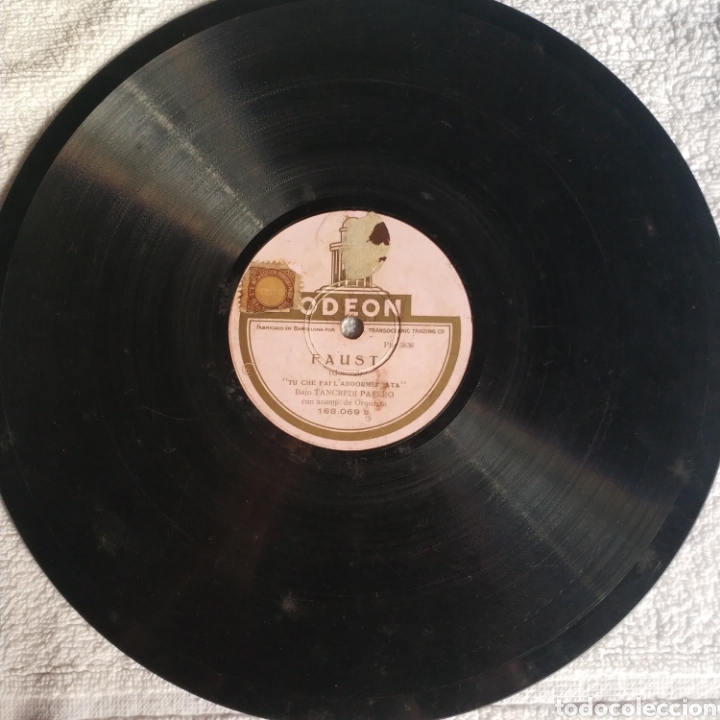 Discos de pizarra: Tu che fai laddormentata y vecchia zimarra . - Foto 2