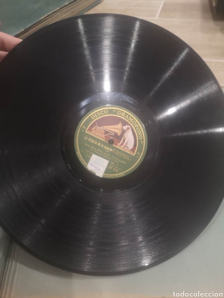 Discos de pizarra: F. CHUECA LA ALEGRIA DE LA HUERTA, COMPLETA Y CON SU ESTUCHE. - Foto 4