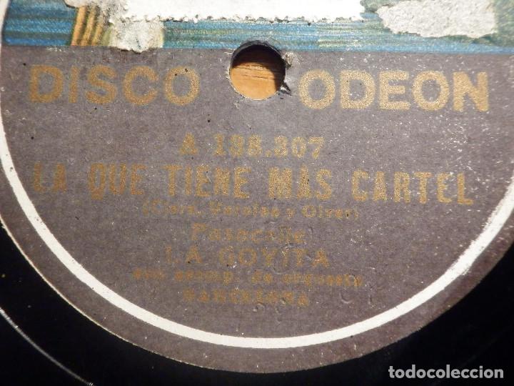 Discos de pizarra: Pizarra Odeon A 138.307 - Pepita Ramos, La Goyita - La que tiene más cartel, Fado 31 - Foto 2 - 212204546