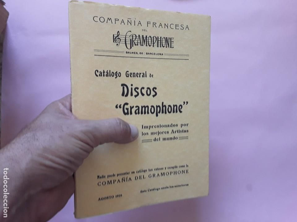 Discos de pizarra: DISCOS GRAMOPHONE cat&aacute;logo general de discoS-Compa&ntilde;&iacute;a francesa GRAMOPHONE - facsimil - Foto 1