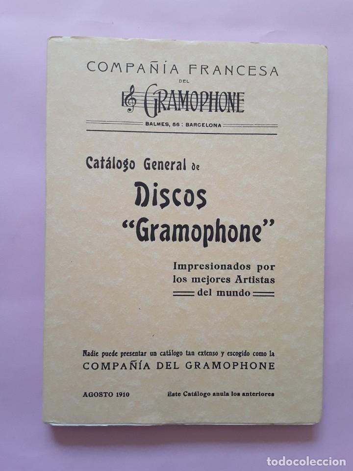 Discos de pizarra: DISCOS GRAMOPHONE cat&aacute;logo general de discoS-Compa&ntilde;&iacute;a francesa GRAMOPHONE - facsimil - Foto 3