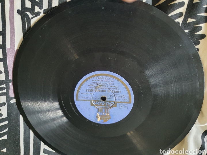Discos de pizarra: Disco de pizarra Carlos Gardel - Foto 2