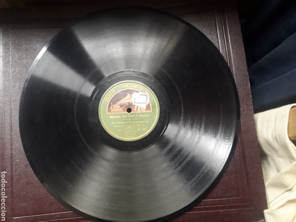 Discos de pizarra: MADAMA BUTTERFLY ORQUESTA SINFONICA REDUCIDA - DISCO PIZARRA - Foto 2
