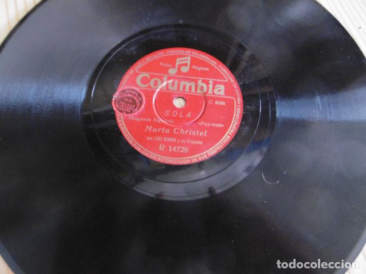 Discos de pizarra: MARTA CHRISTEL. LA VIDA - SOLA - Foto 2