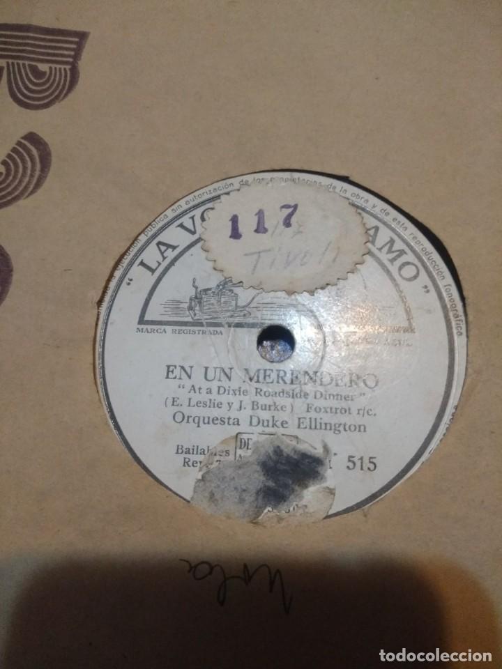 Discos de pizarra: DISCO DE PIZARRA : ORQUESTA DUKE ELLINGTON : EN UN MERENDERO + MI MAYOR ERROR - Foto 1
