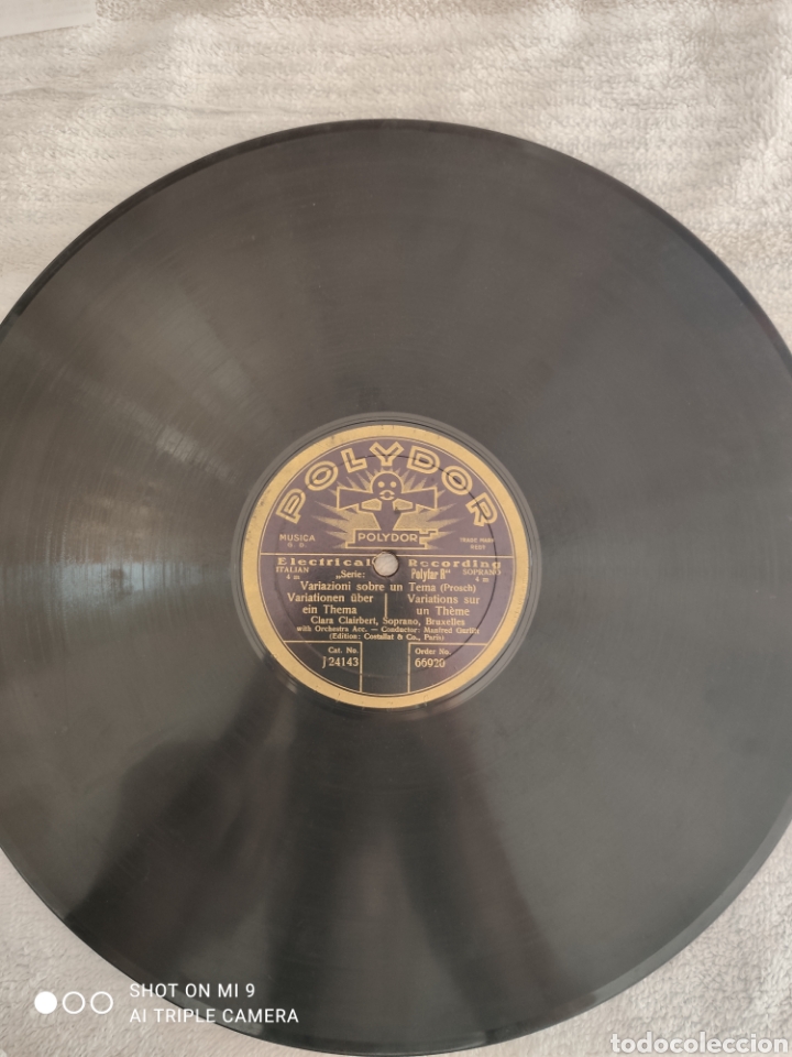 Discos de pizarra: Electrical recording variazioni sobre un tema . les hugonotes - Foto 1