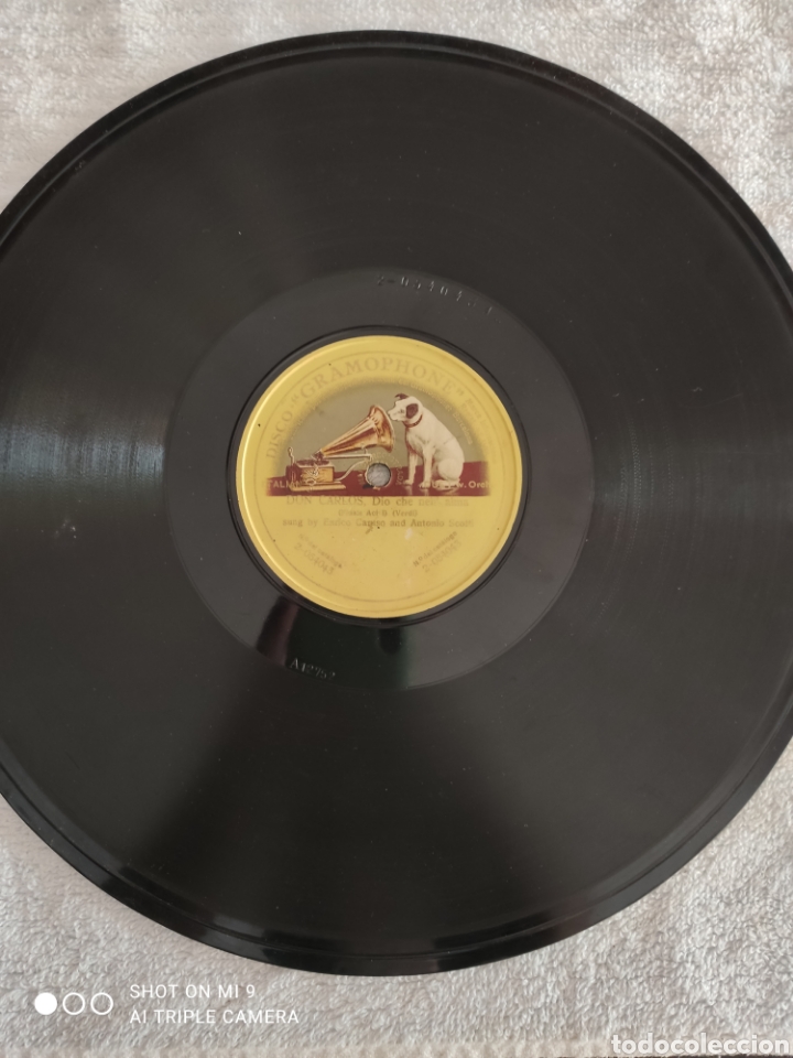 Discos de pizarra: Don Carlos. Dio che Nell alma - Foto 1