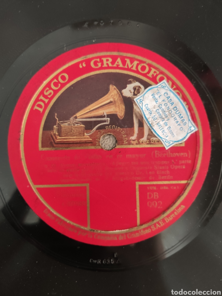 Discos de pizarra: concierto de viol&iacute;n en re mayor Beethoven - Foto 1