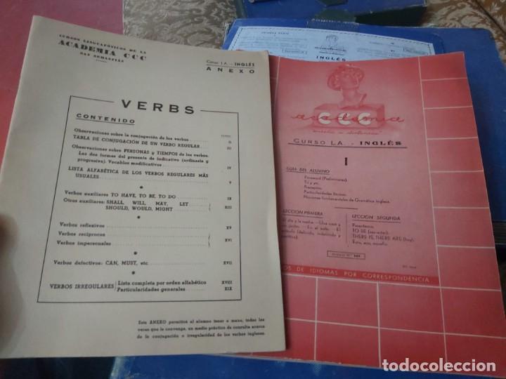 Discos de pizarra: CURSO LINGUAF&Oacute;NICO DE INGLES, I y II. ACADEMIA CCC. CON SUS LIBROS. - Foto 9