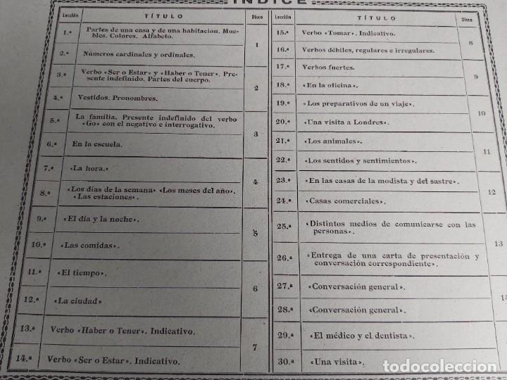 Discos de pizarra: ANGLOPHONE.CURSO DE INGL&Eacute;S. CHOWN. DISCOS DE PIZARRA. - Foto 3