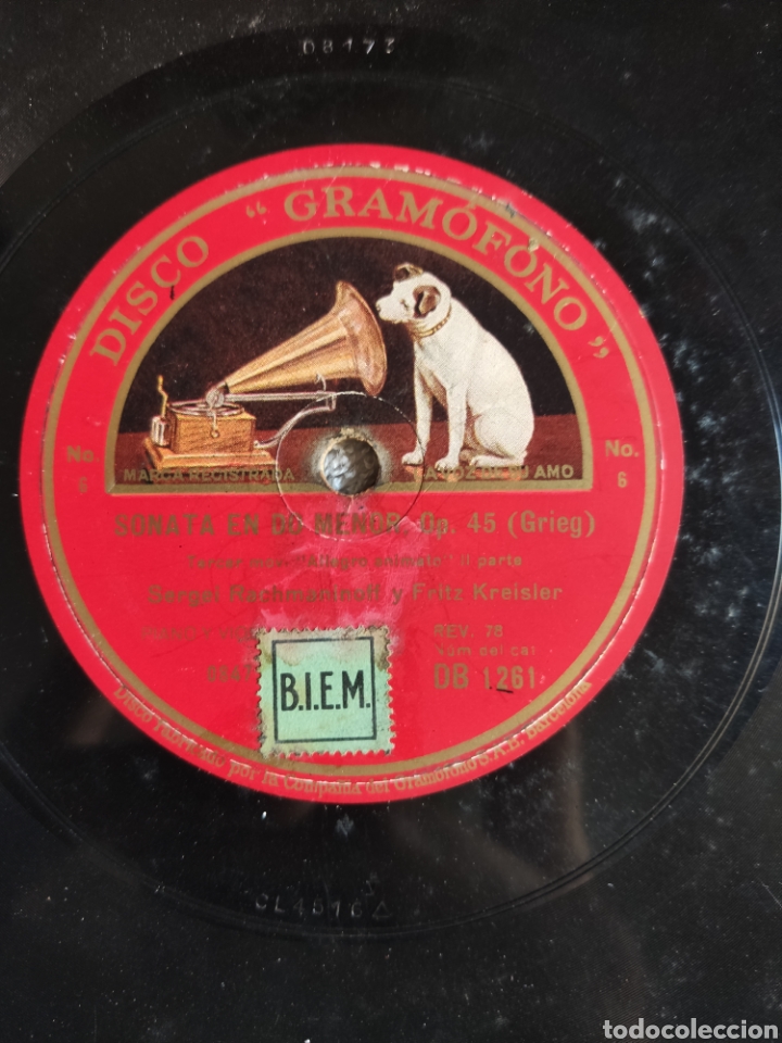 Discos de pizarra: Sonata en do menor &oacute;pera 45 Grieg tercer movimiento parte 1 y 2 - Foto 2