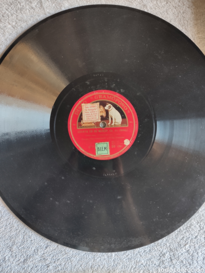 Discos de pizarra: Sonata en do menor &oacute;pera 45 Grieg tercer movimiento parte 1 y 2 - Foto 1
