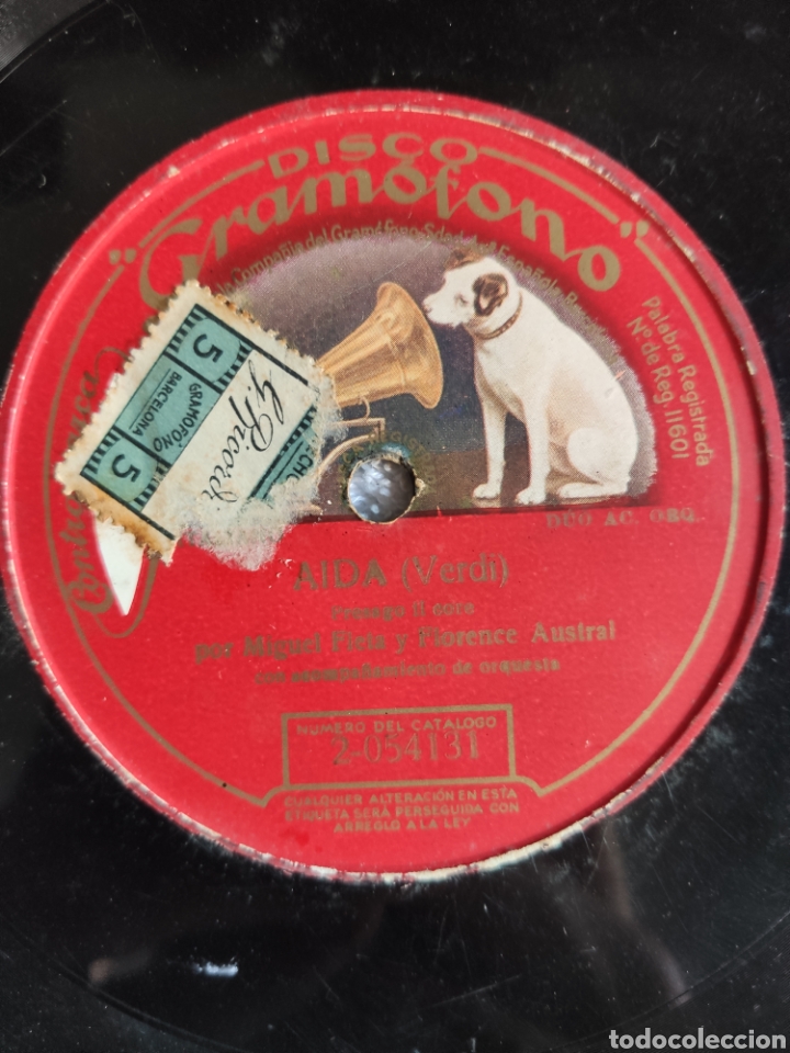 Discos de pizarra: A&iacute;da Verdi presago il core - Foto 2