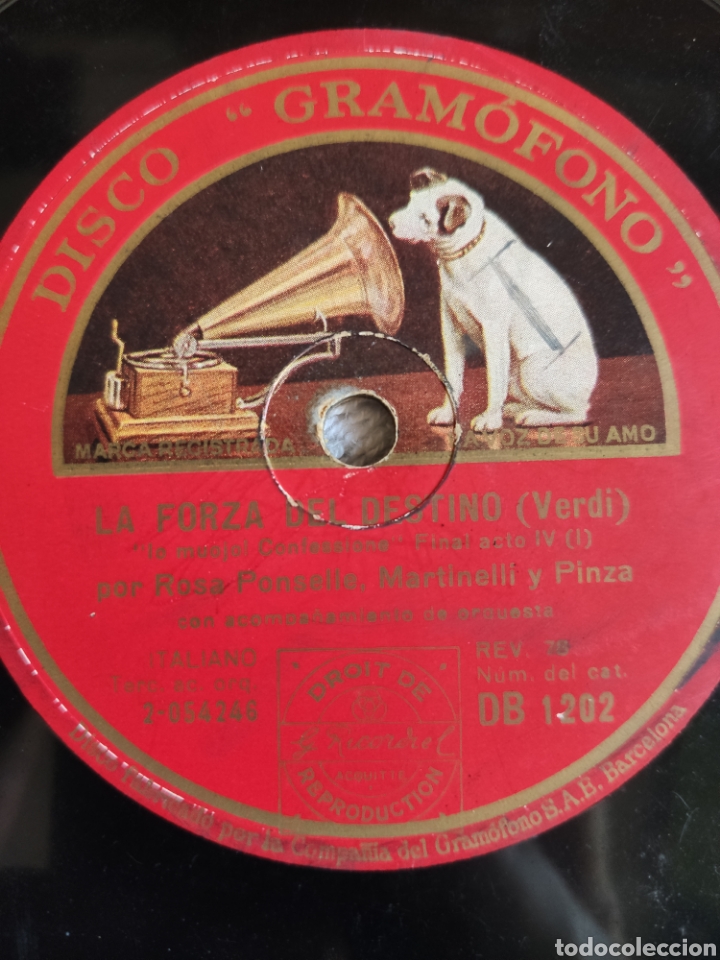 Discos de pizarra: La forza del destino Verdi final acto 4&ordm; 1&ordf; y 2&ordf; parte - Foto 3