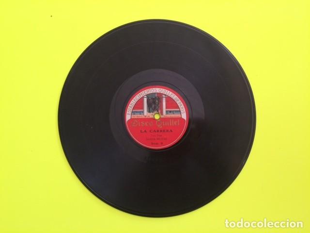 Discos de pizarra: DISCO PIZARRA QUILLET: LA MACHICHA Y LA CARRERA. - Foto 1