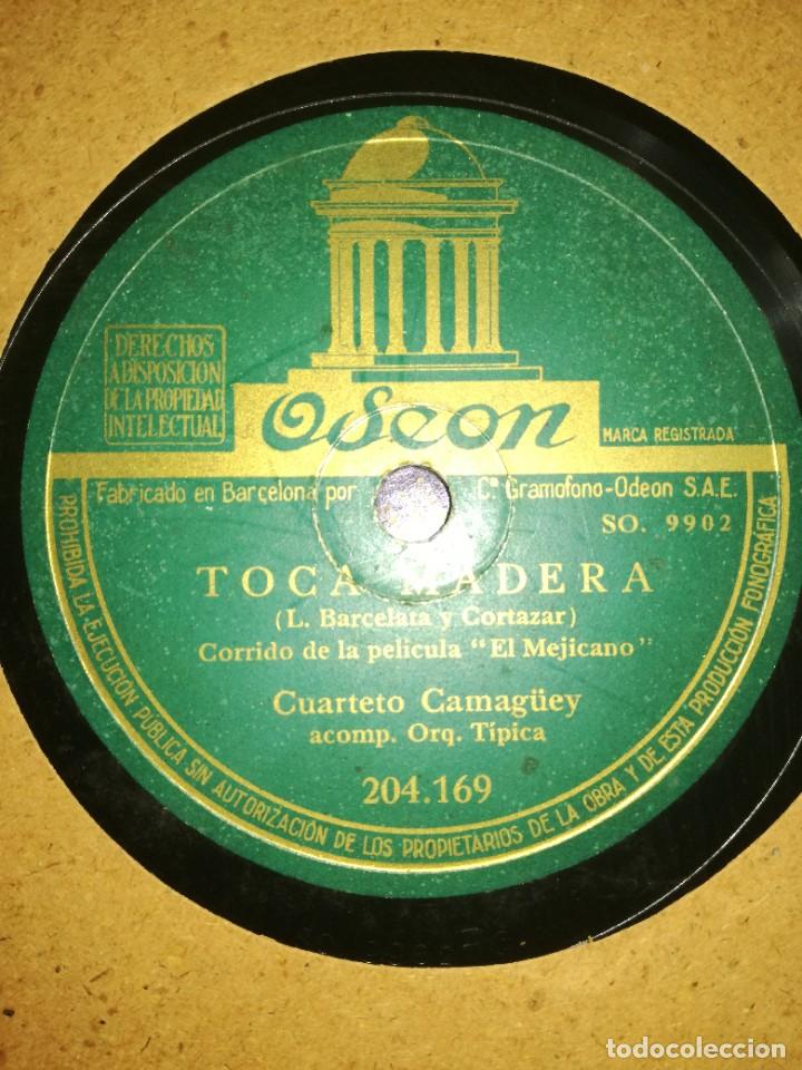 Discos de pizarra: CUARTETO CAMAGUEY-DE ACA D&acute;ESTE LADO-TOCA MADERA - Foto 2