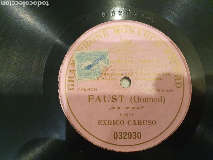 Discos de pizarra: FAUST Enrico Caruso - Foto 1