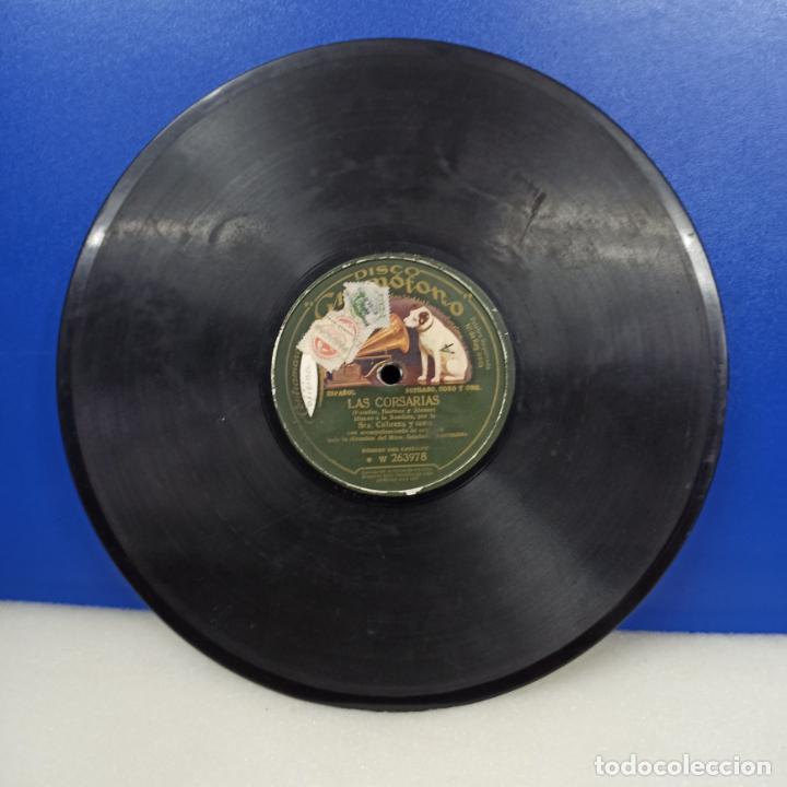 Discos de pizarra: ANTIGUO DISCO PIZARRA LAS CORSARIAS - Foto 2