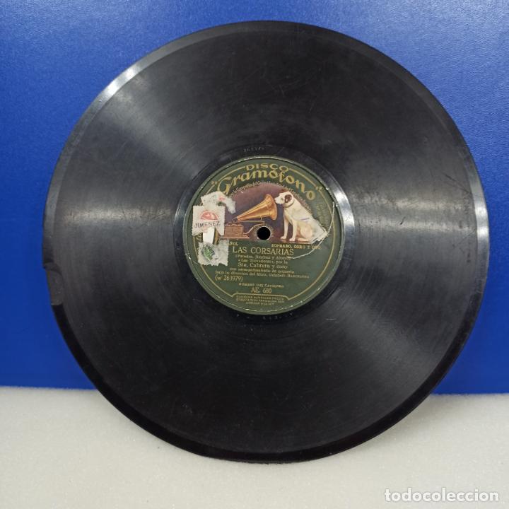 Discos de pizarra: ANTIGUO DISCO PIZARRA LAS CORSARIAS - Foto 1