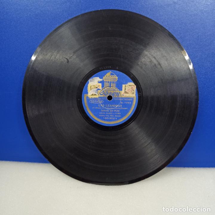 Discos de pizarra: ANTIGUO DISCO PIZARRA LAS LEANDRAS - Foto 1