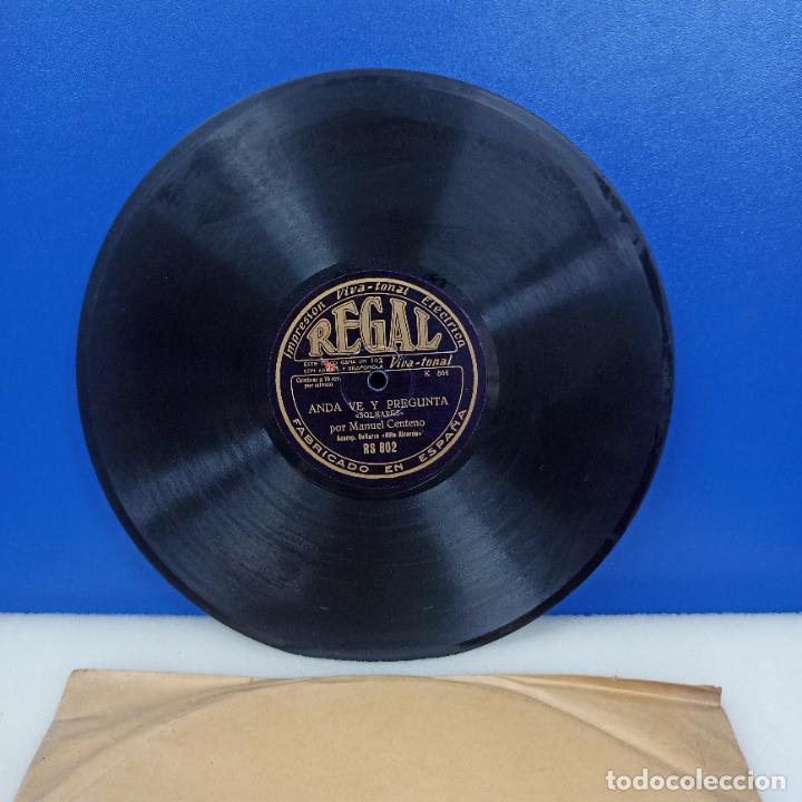 Discos de pizarra: ANTIGUO DISCO PIZARRA ANDA VE Y PREGUNTA + TORMENTO - Foto 1