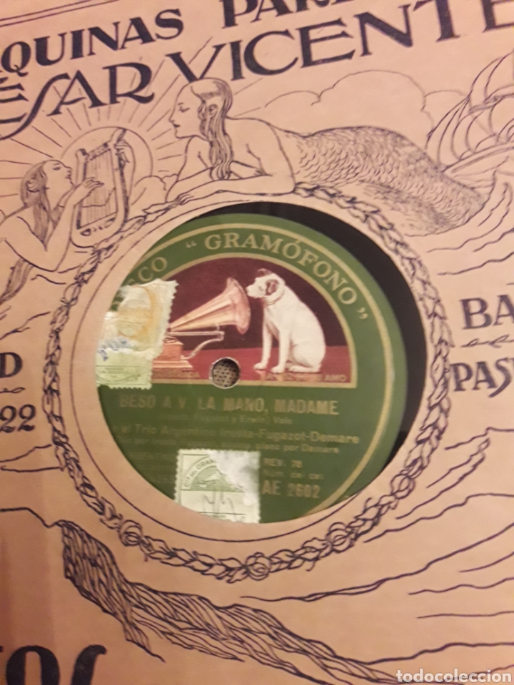 Discos de pizarra: Antiguo disco de pizarra, Trio Argentino - Foto 2